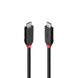 Cablu Lindy 1m USB4 240W Type C, 40 Gbps, Black Line