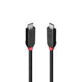 Cablu Lindy 1m USB4 240W Type C, 40 Gbps, Black Line