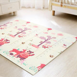 Covor de joaca pentru copii U-Grow, din spuma, pliabil, 2 fete, impermeabil, izolant, 180 x 200 x 1 cm