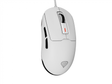 Mouse gaming cu fir Gensesis Krypton 660, interfata USB, 12000 DPI, 6 butoane, iluminare RGB, alb