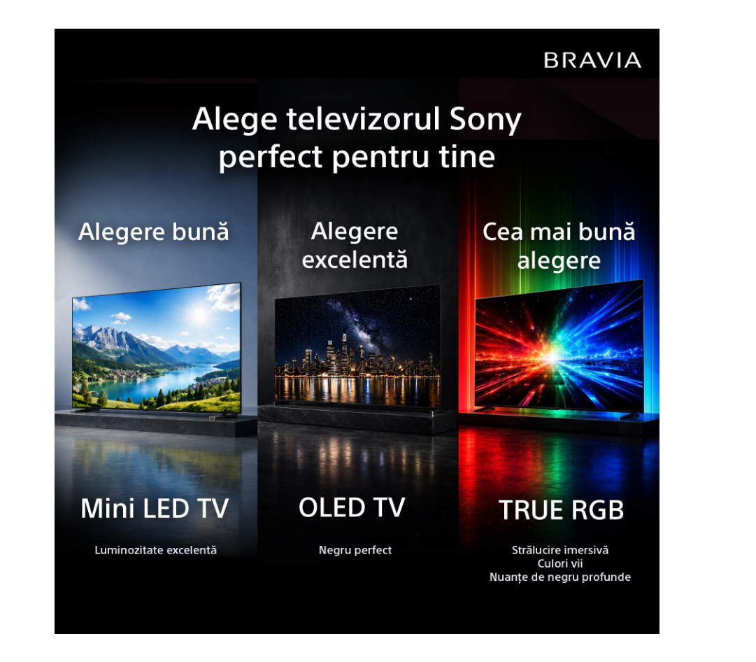 Televizor Sony BRAVIA XR 9 II True RGB LED 65XR95M2, 164 cm, Smart Google TV, 4K Ultra HD, 120Hz, Clasa E (Model 2026)