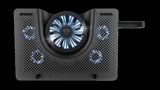 Stand/Cooler notebook Trust GXT 1125 Quno, max 17.3 inch, 5 ventilatoare, suport de telefon detasabil