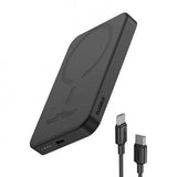 Baterie externa Baseus Magnetic Mini Wireless, 5000mAh, max 20W pe cablu, 1 x USB Type-C output/input, incarcare wireless 15W, include cablu USB Type-C la USB Type-C 30cm, negru