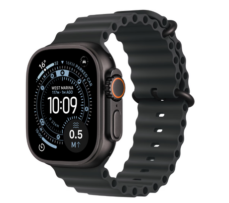 Apple Watch Ultra 3 GPS + Cellular 49mm Black Titanium Case with Black Ocean Band