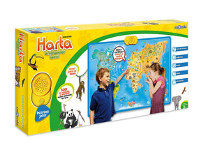 HARTA INTERACTIVA CU ANIMALE, MOMKI