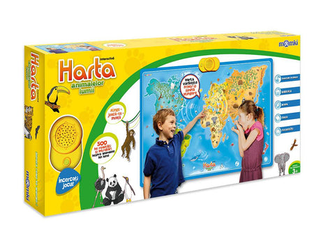 HARTA INTERACTIVA CU ANIMALE, MOMKI