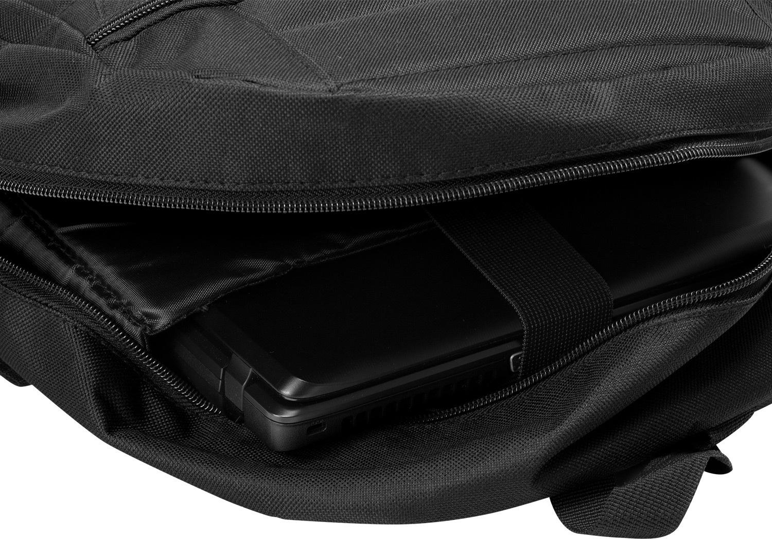 RUCSAC LAPTOP SPACER SPB18906 15.6", 1x compartiment, buzunar frontal, 2x buzunar lateral, waterproof, nylon, negru