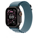 49mm Light Blue Alpine Loop - Large - Black Titanium Finish