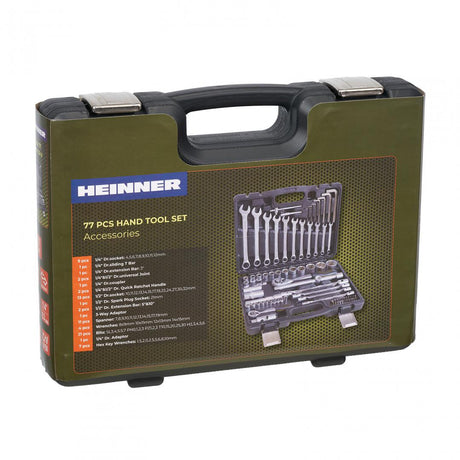 HR TRUSA 77 PIESE 1/4"&1/2" CR-V