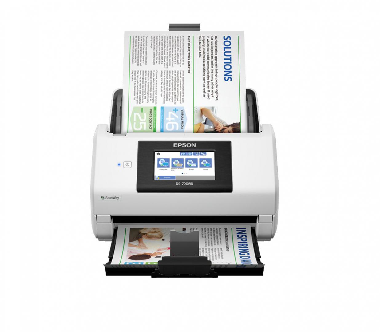 Scanner Epson WorkForce DS-790WN, A4, Duplex, Sheetfed, USB + WLAN + LAN