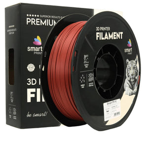 SMART PRINT 3D FILAMENT PETG MATTE RED, Finisaj Satin, Diametru: 1.75mm, Greutate: 1kg, Temperatura duza: 240C - 2255C, Temperatura platforma: 75C - 85C.
