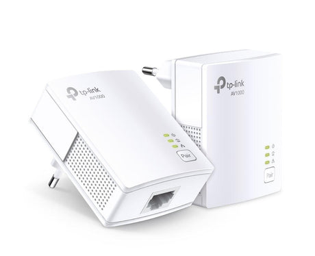 TP-Link Kit AV1000 Powerline Gigabit, Standarde si protocoale: HomePlug AV2, HomePlug AV, IEEE 1901, IEEE 802.3, IEEE 802.3u, IEEE 802.3ab, interfata: 1 x Gigabit Ethernet Port, Aria de acoperire: 300m circuit electric.