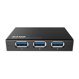Hub USB D-Link DUB-1340, 4 porturi USB 3.0, negru