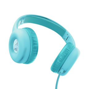 Casti Trust Nouna cu fir pentru copii, frecventa raspuns 20 Hz - 20.000 Hz, senzitivitate 92 dB, albastru