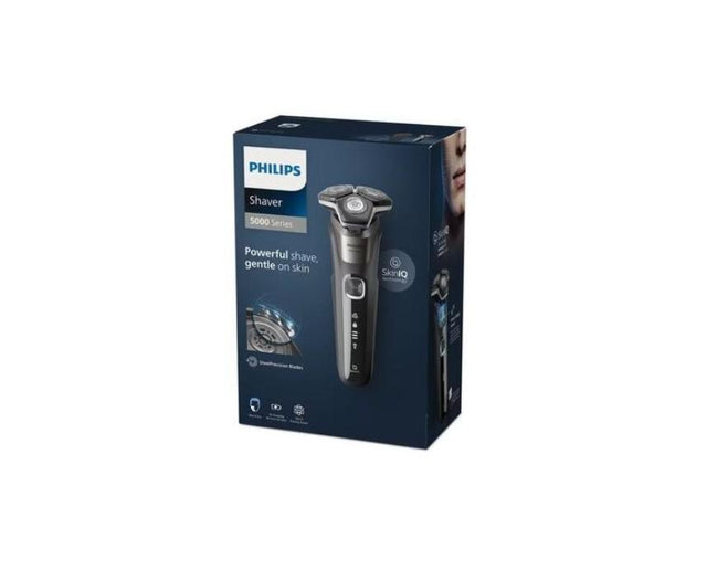 Aparat de Ras PHILIPS Shaver Series 5000 S5887/30 Acumulator, Autonomie 60 min, SkinIQ, Gri