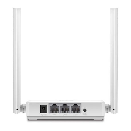 Router Wireless TP-Link N300Mbps, TL-WR820N V2; 2x 10/100Mbps LAN Ports, 1x 10/100Mbps WAN Port; 2x Fixed 5dBi Omni Directional Antennas; Standarde Wireless: Wi-Fi 4 IEEE 802.11n/b/g 2.4 GHz, N300 2.4 GHz: 300 Mbps (802.11n).