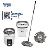 SET CURATENIE CU PEDALA WASH&DRY, CLEAN STEP, GRI