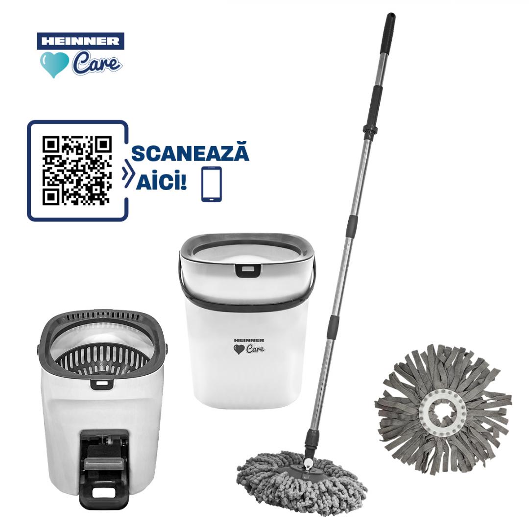 SET CURATENIE CU PEDALA WASH&DRY, CLEAN STEP, GRI