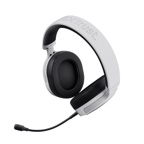 Casti gaming TrustGXT 490P Fayzo cu fir, interfata USB 2.0, frecventa de raspuns 100 Hz - 17.000 Hz, sensivitate 90 dB, alb