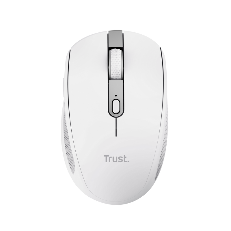 Mouse Trust Ozaa compact, rezolutie maxima 3200 DPI, interfata USB-A, USB-C, alb
