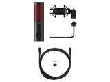 Microfon HyperX QuadCast 2, USB-C, pentru gaming, streaming si podcasting, control on-board, iluminare LED, stand antișoc demontabil, PC/Mac/PS5/PS4, negru
