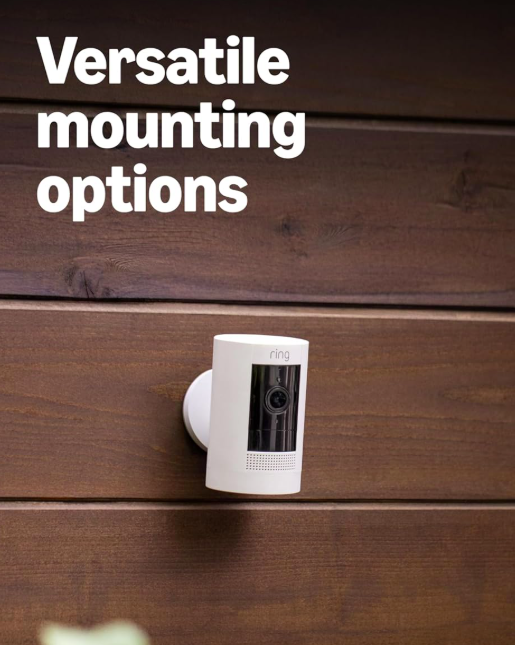 Ring Stick Up Cam, Indoor/Outdoor Wire Free 1080p Security