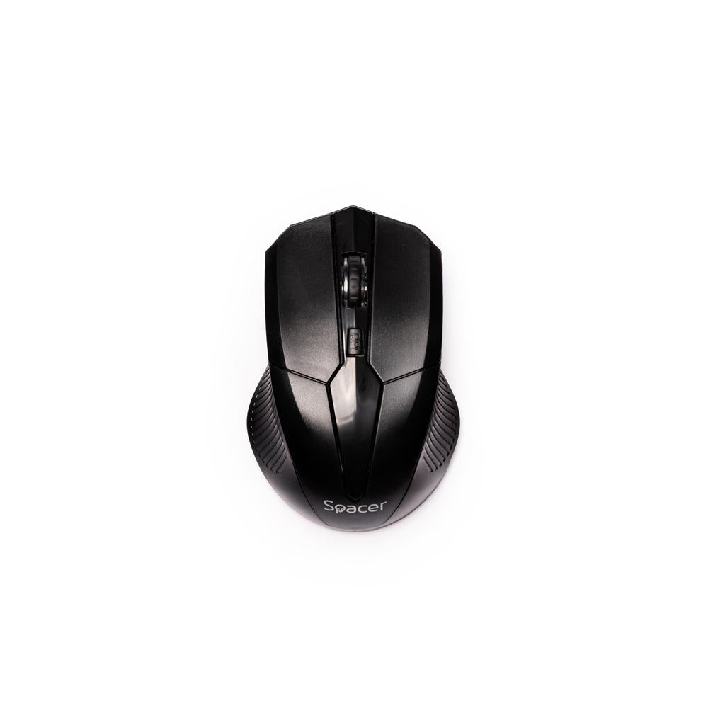 MOUSE Spacer, PC sau NB, fara fir, USB 2.4 GHz, optic, 1600 dpi, butoane/scroll 3/1, negru, SPMO-W02