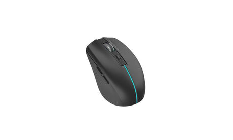 Mouse Serioux Flicker 212, Wireless, Negru,  senzor: Optic, DPI: 800/ 1200/ 1600, conexiune: Dongle USB 2,4 GHz, banda de frecventa: 2,4 GHz, baterie integrată litiu de 500 mAh, banda LED, cerințe OS: Win, Mac, Vista