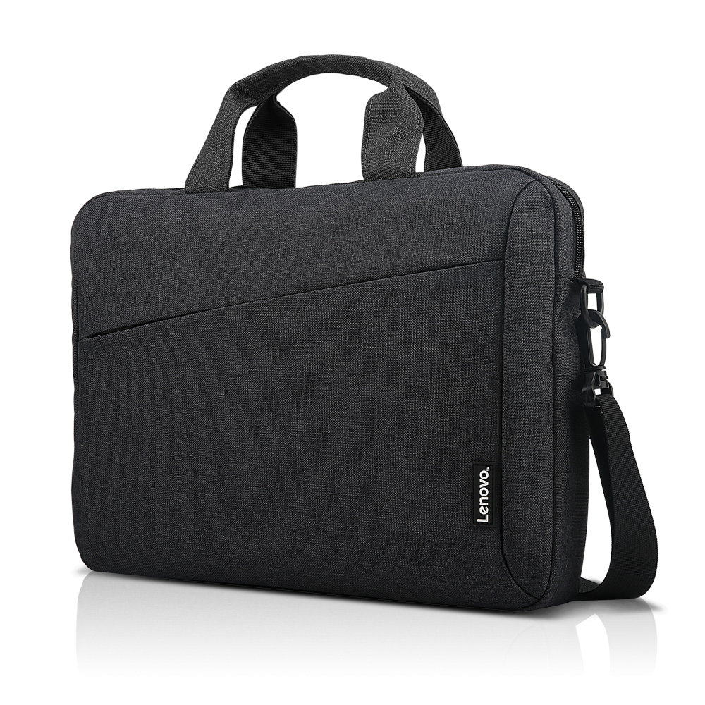Geanta laptop Lenovo Casual Toploader T210, 15.6", Black, rezistent la apa, compartiment accesorii, compartiment laptop captusit, Material: Textil, Dimensiuni externe: 362 x 22 x 250 mm, Greutate: 465g