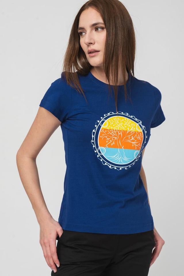 TRICOU  ROATA FAMILIE FEMEI   ROYAL BLUE-S