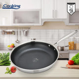 TIGAIE INOX IN 3 STRATURI  30X6 CM, TITANIUM3, COOKING BY HEINNER