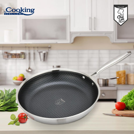 TIGAIE INOX IN 3 STRATURI  30X6 CM, TITANIUM3, COOKING BY HEINNER