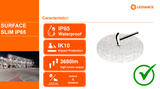 Plafoniera LED pentru exterior Ledvance SURFACE SLIM SQUARE 260, 26W, 2730 lm, lumina neutra (4000K), IP65/IK10, 260x260x55mm, Alb