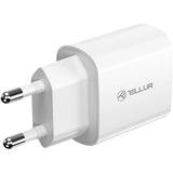 Incarcator Tellur 20W, intrare: AC 100-240V~50/60Hz 0.6A Max ieșire USB-C (PD 3.0): 5V/3A,9V/2.22A,12V/1.67A (20W), putere 20W, alb