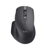 Mouse Trust Ozaa+, wireless RF 2.4GHz, bluetooth, conectivitate USB 1.1, 2.0, 3.0, rezolutie maxima 3200 DPI, negru