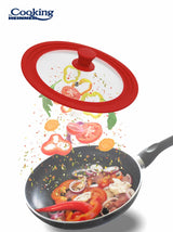 CAPAC STICLA CU MARGINE DIN SILICON AJUSTABILA PE 3 DIMENSIUNI 22/24/26 CM, COOKING BY HEINNER