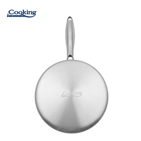 CASEROLA INOX+CAPAC STICLA 16x8.5CM,1.6L, ATOMIC3, COOKING BY HEINNER