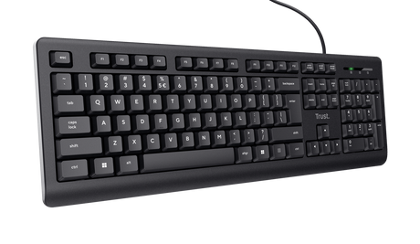 Tastatura cu fir Trust, negru