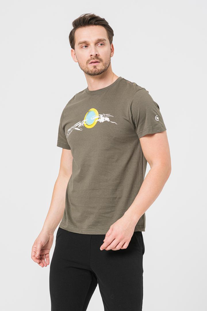 TRICOU CASUAL MANA BICICLETA BARBATI CASTOR GRAY-L