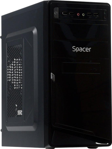 Carcasa Spacer Moon, ATX, Mid Tower NEGRU