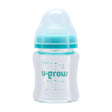 Biberon de sticla 120 ml+2 tetine extra, U-Grow