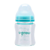 Biberon de sticla 120 ml+2 tetine extra, U-Grow