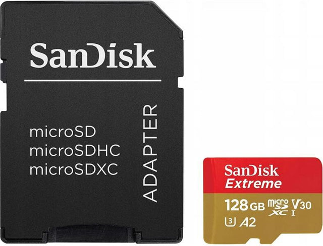 Card de Memorie MicroSDXC SanDisk, 128GB, UHS-I, Class 10, 80MB/s + Adaptor