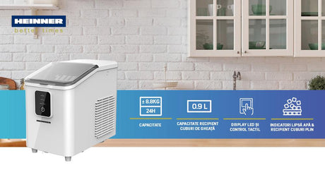 Mașină de cuburi gheață HEINNER Frosty Breeze HIM-DW120WH