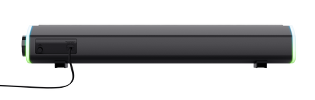 Soundbar Trust GXT 620 Axon, puetere (RMS) 6W, frecventa 20 Hz - 20.000 Hz, audio input 3.5mm (1.4m), iluminare RGB, alimentare prin USB,  negru