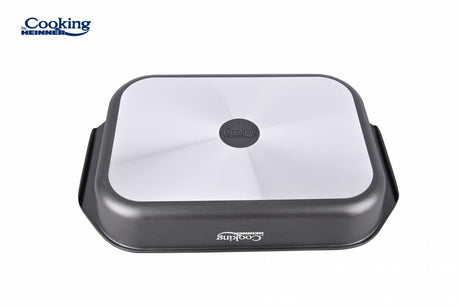 TAVA ALUMINIU CU ACOPERIRE CERAMICA 39.5x26 CM, DARK LINE, COOKING BY HEINNER