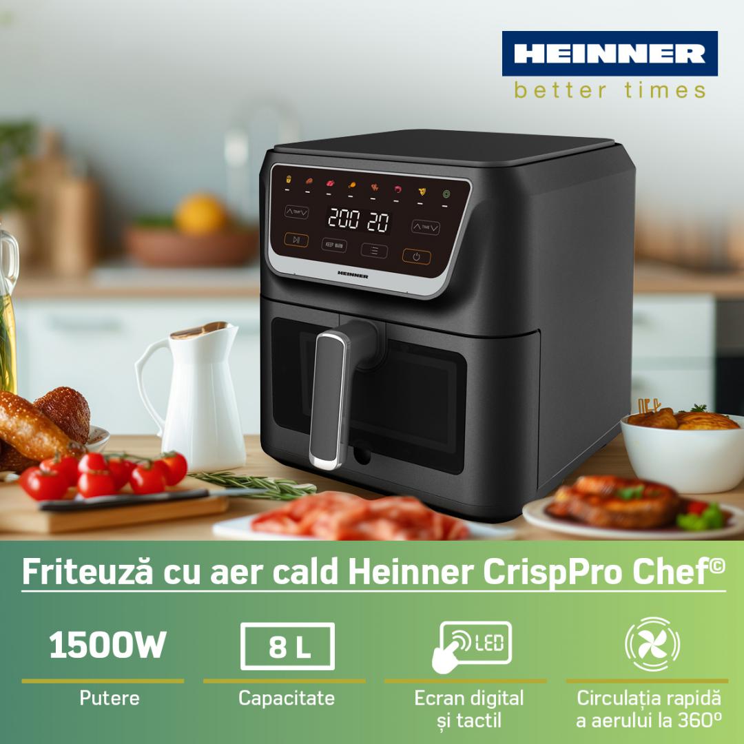 FRITEUZA CU AER CALD HEINNER CRISPPRO CHEF HAF-H8BK1700