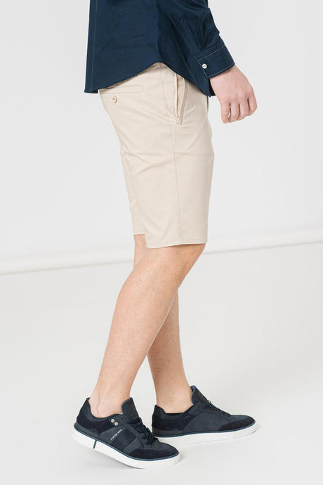 PANTALONI SCURT CASUAL BARBATI BEIGE S