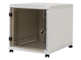 Rack de podea 19" Triton 12U 600x1000mm usa fata sticla panouri laterale/spate detasabile sectiuni pentru ventilatie activa, sectiuni acces cabluri sus/jos/spate IP30 gri
