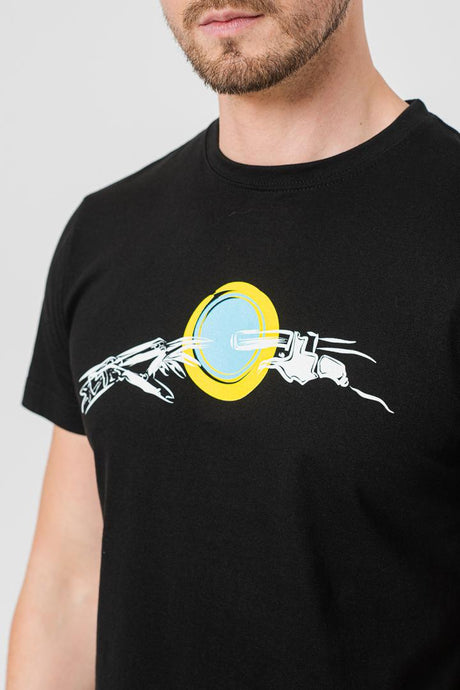 TRICOU CASUAL MANA BICICLETA BARBATI BLACK-M